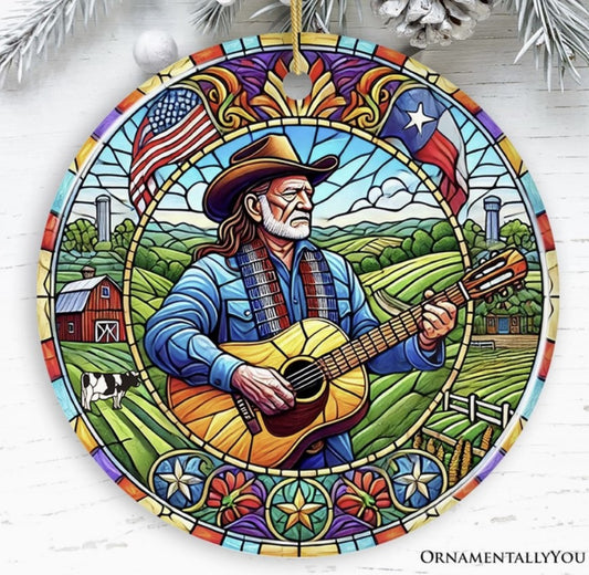 Willie Nelson Ornament
