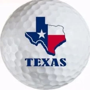 Texas Map Golf Balls (3)