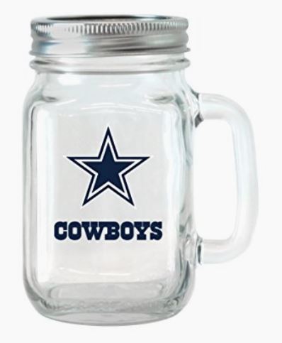 Dallas Cowboys Mason Jar