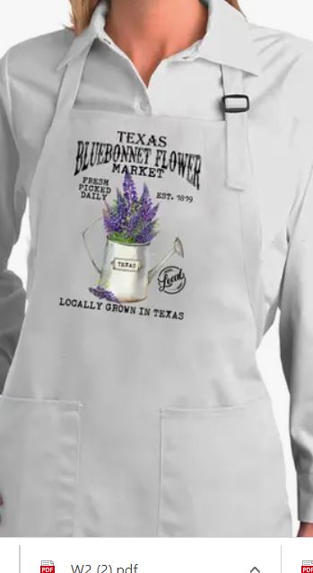 Texas Bluebonnet Apron