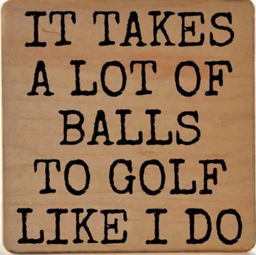 Comical Golf Coaster