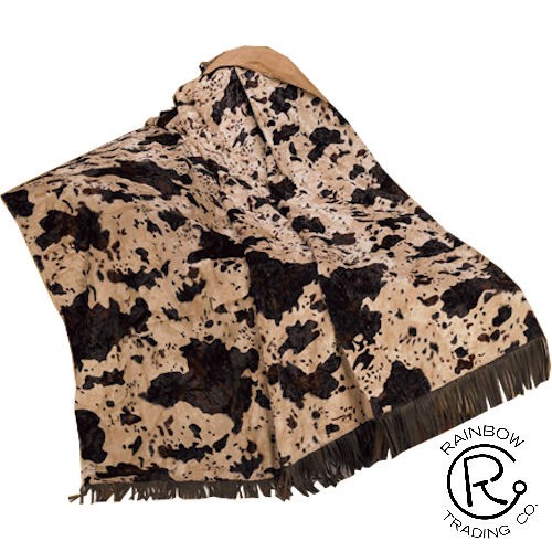 Cowhide Print Throw