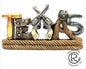 Texas with Rope Base and Gun