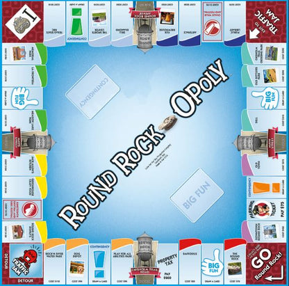 Round Rock-opoly Monopoly board game