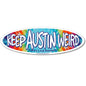 Keep Austin Weird TIE-DYE Bumper Sticker