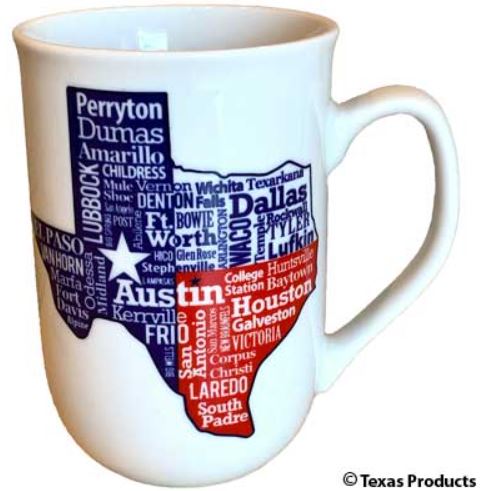 Texas Cities Mug