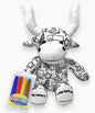8.5" Texas Color Me Plush Longhorn