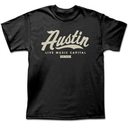 Austin Live Music Capital Black Tee