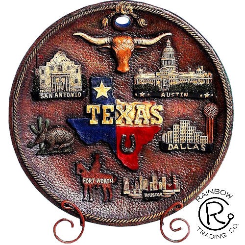 Texas Plates with City Images