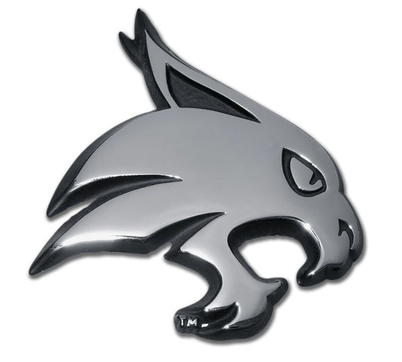 Texas State University Bobcat Chrome Emblem