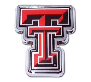 Texas Tech Red Chrome Emblem