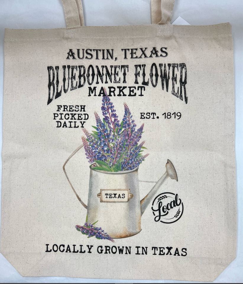 Austin Texas Bluebonnet Tote