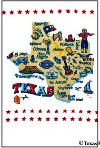 Texas Towel with icons